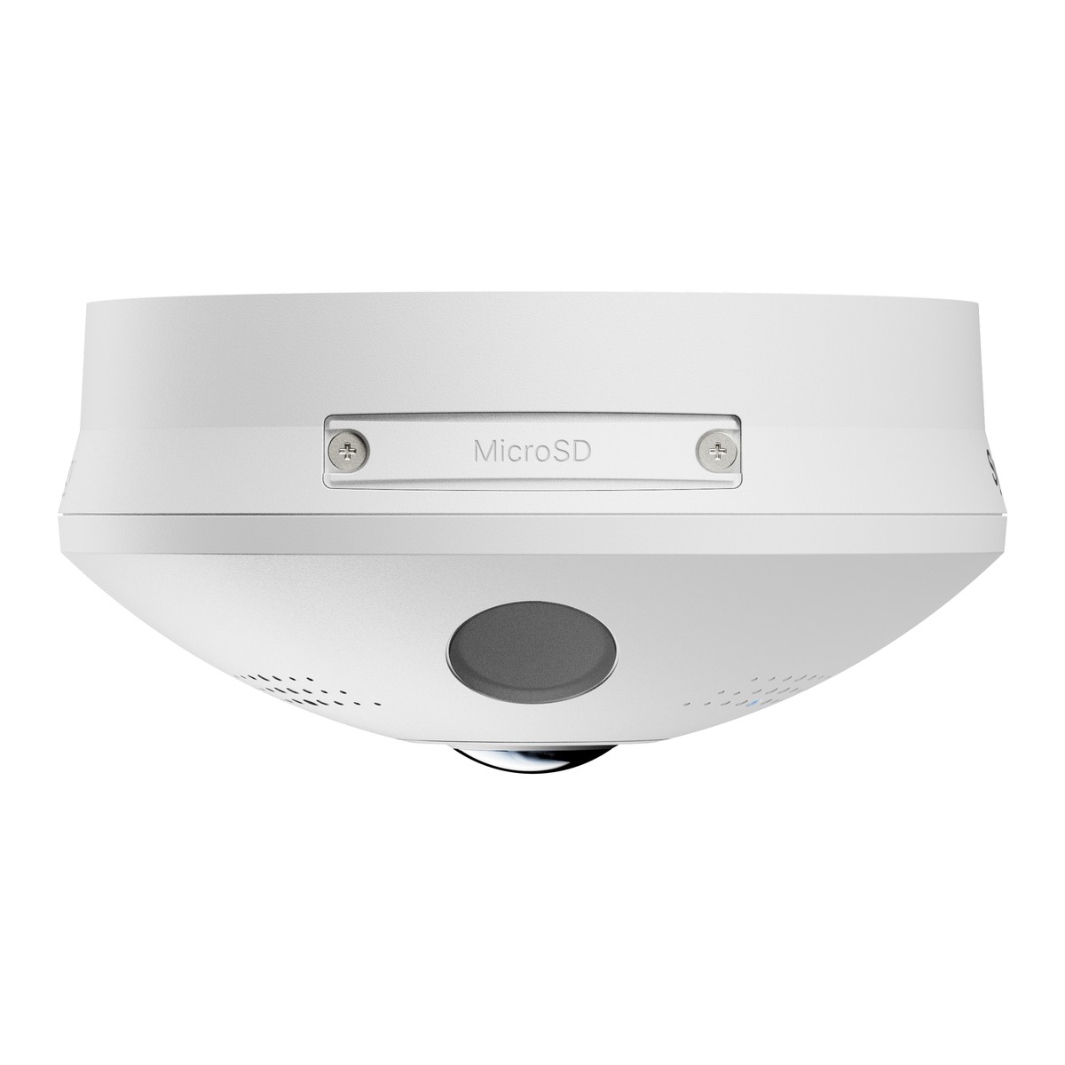 Synology FC600 Fisheye-Kamera, Seitenansicht mit microSD-Kartensteckplatz