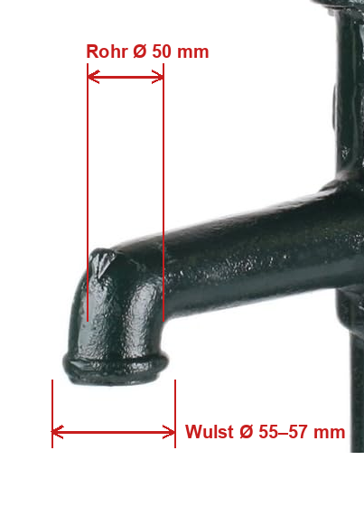 Wasserführung / Kettenhalter für Schwengelpumpe
